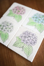 Hydrangea Marble Coasters