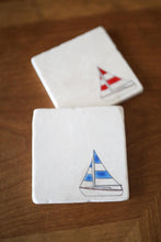 Sailboats Marble Coaster Set