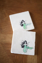 Mermaid marble coasters