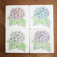Hydrangea Marble Coasters
