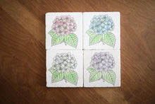 Hydrangea Marble Coasters