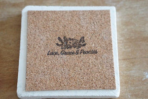 Lab Coaster Set of 4, Labrador gift, Labrador marble coasters