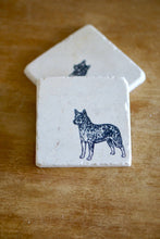 Australian Cattle Dog Marble Coasters - Lace, Grace & Peonies
