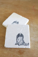 Japanese Chin Dog Marble Coasters/ Japanese Chin Gift/Dog Marble Coasters/ Marble Coaster Set/Stone Coasters/ Tile Coasters/ Natural Coaster
