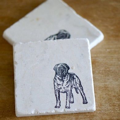 English Mastiff Dog Marble Coaster/English Mastiff Gift- natural coasters/coaster set/tile coaster/ stone coaster dog mom