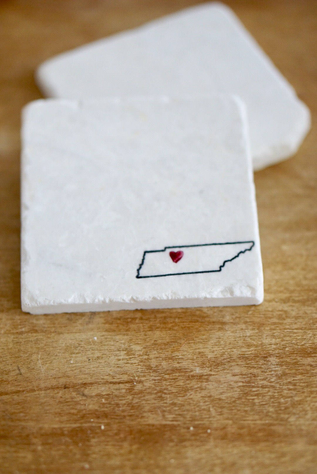 Tennessee Marble Coaster Gift- Tennessee Pride- Tennessee Love- Nashville- Memphis- Custom and Personalized gift