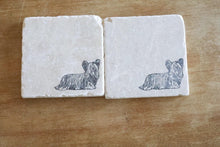 Skye Terrier Marble Coasters/ Skye Terrier Gift/ Marble Coaster Set/ Skye Terrier/ stone coasters/lace grace and peonies/ Stone Coasters