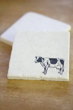 Cow Marble Coasters - Lace, Grace & Peonies