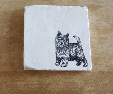 Norwich Terrier Marble Coasters Gift/ Norwich Terrier gift/ marble coaster set/ stone coaster set/ marble coasters/ tile coasters/ coasters