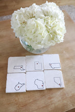 Montana Marble Coasters - Lace, Grace & Peonies