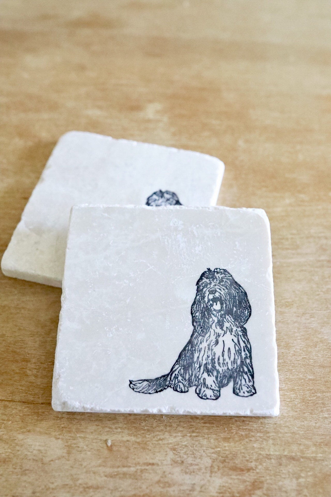 Petit Basset Griffon Vendeen Dog Marble Coasters/ Basset Griffon Dog Gift/ marble coasters/ stone coasters/ drink coasters/ dog coasters