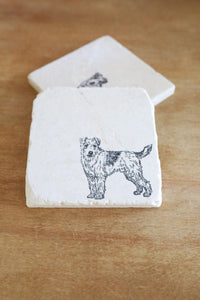 Wired Hair Jack Russell Dog Marble Coasters/Jack Russell / Drink Coaster/ Tumbled Marble Coasters/ Coaster Set/Jack Russell Gift