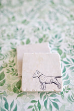 Bull Terrier Dog Coaster/Bull Terrier Gift/ Marble Coasters/Dog coaster/natural coasters/ coaster set/ tile coaster/ stone coaster/