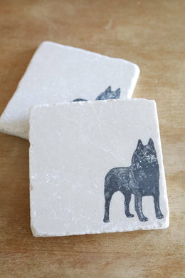 Schipperke Marble Coasters / Schipperke gift/ marble coasters/ marble coaster set/ drink coasters/stone coasters/ tile coasters