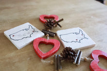 Long Distance Relationship Custom Marble Coaster Set- Couple Gift- Wedding Favors- stone coasters- custom coasters- Marble Coasters