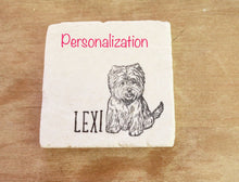 Chinese Crested Marble Coaster Set-  Chinese Crested Dog Gift marble coaster set drink coaster marble coasters