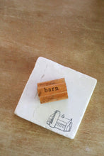 Vintage Barn Stone Coaster Set, Marble Coasters, Custom Housewarming Gift