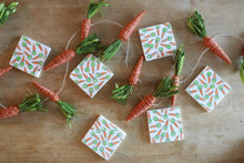 Carrot Marble Coaster Set-  Easter Home Decor- Easter bunny carrots, marble coasters, stone coasters, carrot decor, tile coasters