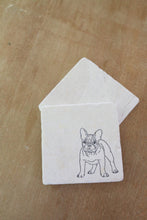 French Bulldog Marble Coaster Set of 4-  French Bulldog gift- Frenchie Gift- French bulldog mom