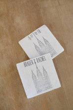 Salt Lake City Utah LDS Mormon Temple Marble Coasters/ Mormon Temple Gift/ LDS Wedding gift/ lds sealing gift