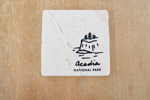 Acadia National Park Coaster Set/ National Park gift/ national park home decor/ stone coasters/ custom coasters/ drink coasters