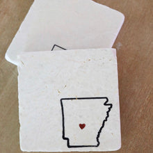 Arkansas Marble Coasters Gift/ Arkansas Home/ Arkansas Love/ state love/ stone coasters/ marble coasters/ coasters/ gift