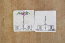 Los Angeles LDS Mormon Temple Marble Coasters/ Mormon Temple Gift/ LDS Wedding gift/ lds sealing gift/ LA