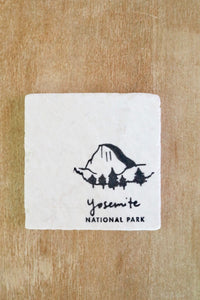 Yosemite National Park Coaster Set/ National Park gift/ national park home decor/ stone coasters/ custom coasters/ drink coasters