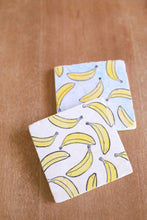 Banana marble coasters/ banana gift/ banana home decor/ funny coasters/ food coasters/ stone coasters drink coasters