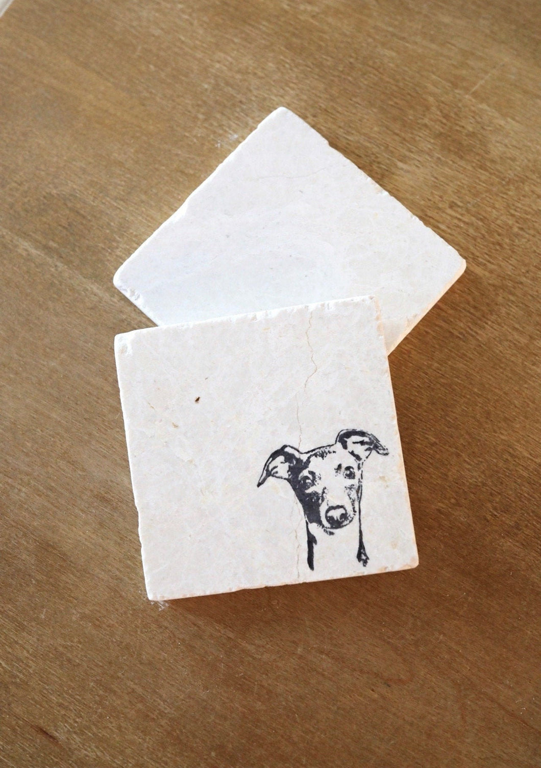 Whippet Marble Coasters / Whippet gift/ whippet dog love/ whippet stone oasters
