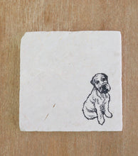Wheaten Terrier Stone Coaster Set/ Custom wheaten Terrier gift/ drink coasters/ marble coasters/ pet loss/ new pet