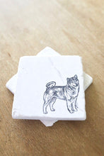Shiba Inu Dog Coasters/ Shiba Inu Marble Coaster set for dog mom