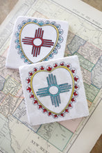 New Mexico Zia Coasters Set of 4. New Mexico Gift. Zia gift/ Albuquerque, Santa Fe, Taos, Las Cruces