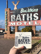 Mesa Arizona Buckhorn Baths Motel Marble Coaster- Neon Sign Art- Mesa Arizona- stone tile drink custom marble coasters