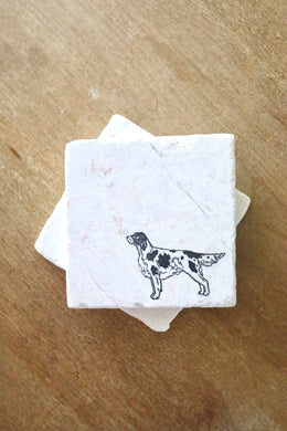 Irish Red and White Setter Coasters