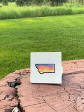 Montana Sunset Marble Coasters/ Montana gift/ Montana home decor/ whitefish Montana/ big fork Montana/ stone coasters/ drink coasters