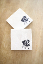 4 Boxer Marble Coasters, Boxer floppy ear drink coasters, boxer mom, boxer dog gift, marble drink coasters