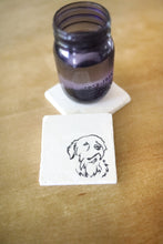 Great Pyrenees Coasters- Fast free shipping- Great Pyrenees custom gift- marble stone coaster set