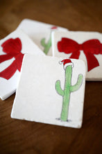 Christmas Cactus coasters, Christmas cactus gift, Christmas cactus decor, Christmas gift