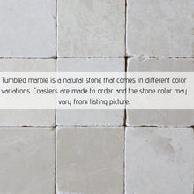 Hand Painted Oyster marble Coasters/ Coastal coasters/ Coastal home decor