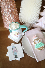 Pastel Nutcracker Marble Coasters/ pastel christmas decor/ pastel christmas table/ pink christmas decor/ nutcracker home decor
